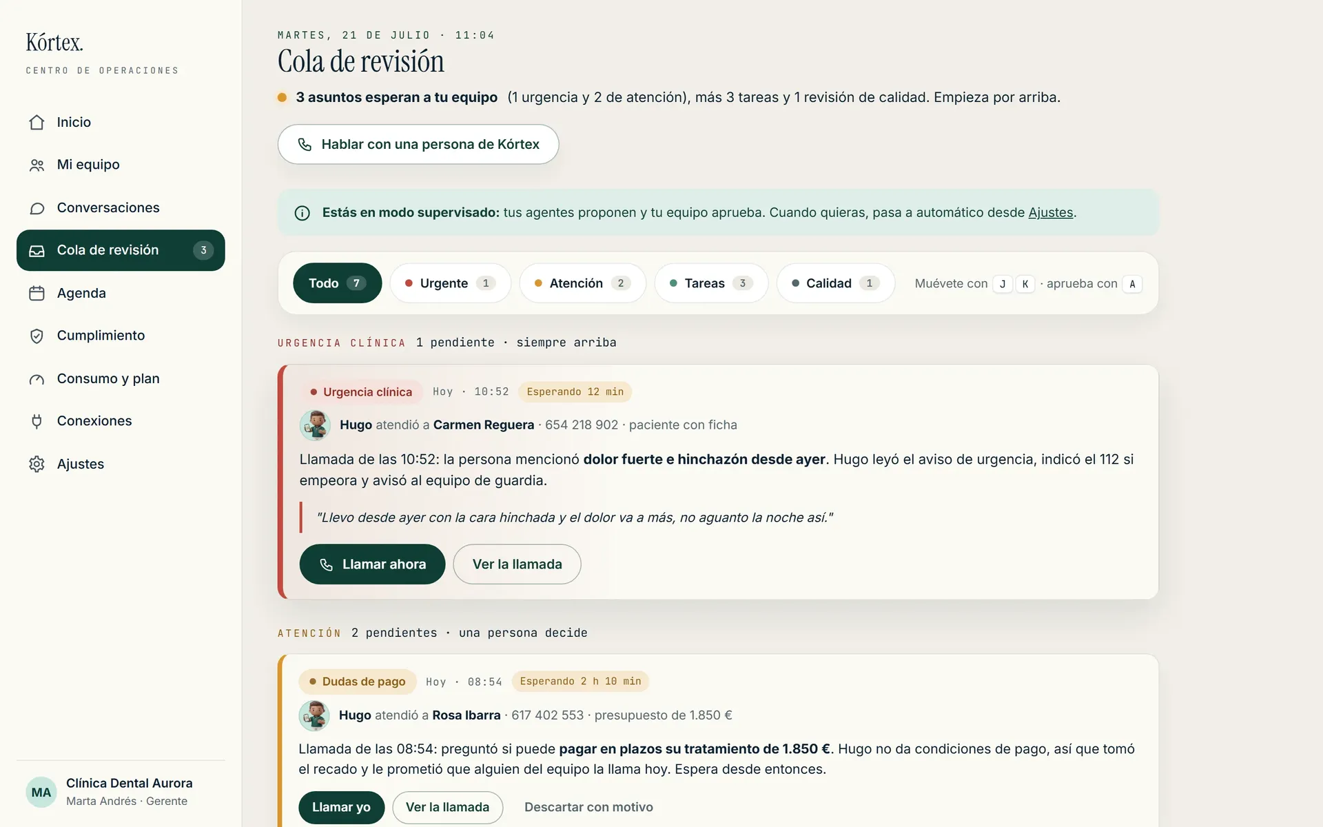 Cola de revisión: los asuntos que esperan a tu equipo